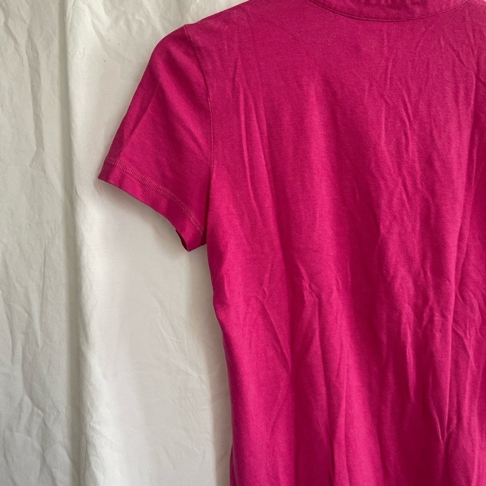 Tory Burch Fuchsia Ruffled Button-Down Shirt Size Small - Picture 13 of 14